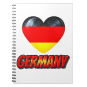 Duitsland Heart Notitieboek (Voorkant)
