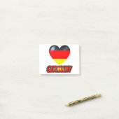 Duitsland Heart Post-it® Notes (Op bureau)