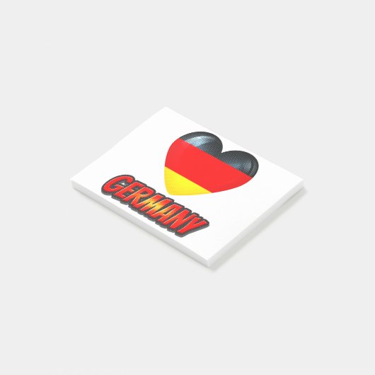 Duitsland Heart Post-it® Notes (Schuin)