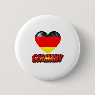 Duitsland Heart Ronde Button 5,7 Cm