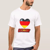 Duitsland Heart T-shirt (Voorkant)