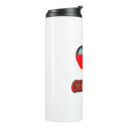 Duitsland Heart Thermosbeker (Gedraaid links)