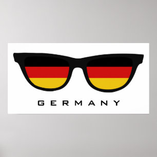 Duitsland heeft aangepaste tekst en kleuren-poster poster