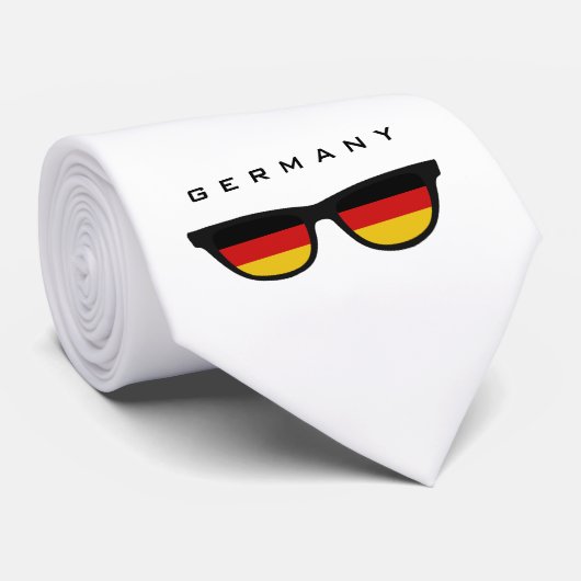 Duitsland heeft aangepaste tekst en kleuren-stropd stropdas (Opgerold)