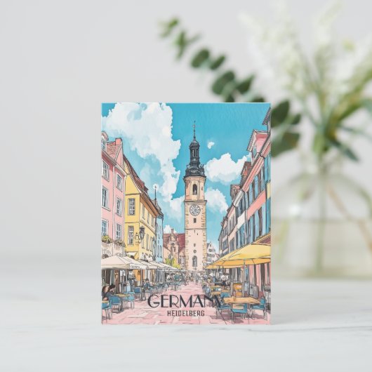 Duitsland Heidelberg Reizen Briefkaart (Staand voorkant)