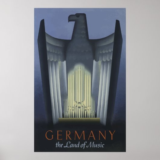 Duitsland, het Poster van de Muziekreis (Voorkant)