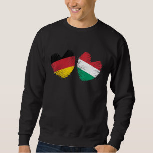 Duitsland Hongarije Hart Duitse Vlag Hongaarse Vla Trui