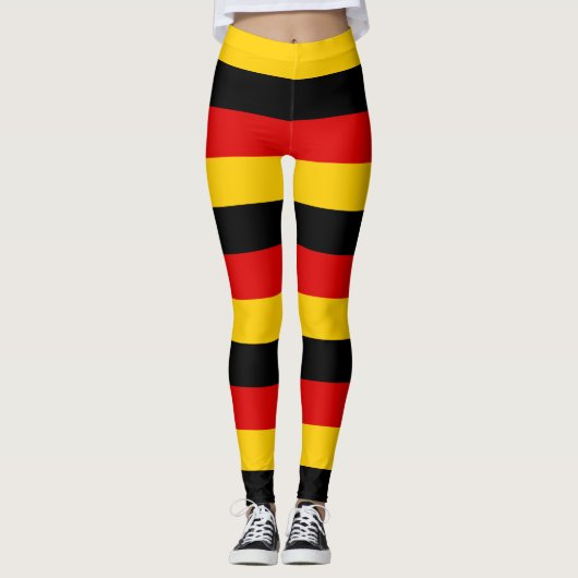 Duitsland Horizontale streepjes voor de nationale Leggings (Voorkant)