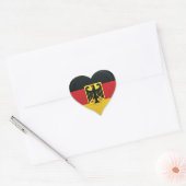 Duitsland houdt van vlaggentrots hart sticker (Envelop)