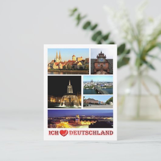 Duitsland - I Love - Briefkaart (Staand voorkant)