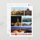 Duitsland - I Love - Briefkaart (Voorkant / Achterkant)