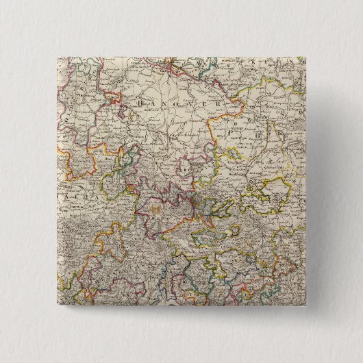 Duitsland I Vierkante Button 5,1 Cm (Voorkant)