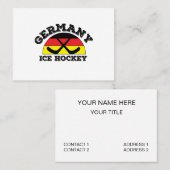 Duitsland Ice Hockey Visitekaartje (Voorkant / Achterkant)