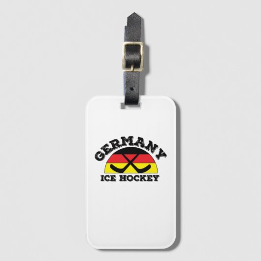 Duitsland IJshockey Bagagelabel (Voorkant (verticaal))