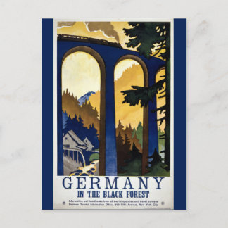 Duitsland in de zwarte Vintage Briefkaart