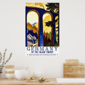 Duitsland in het zwarte bos poster (Keuken)