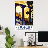 Duitsland in het zwarte bos poster (Thuiskantoor)