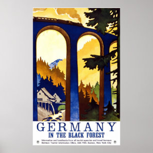 Duitsland in het zwarte bos poster