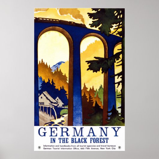 Duitsland in het zwarte bos poster (Voorkant)