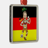 Duitsland is viertijds voetbalkampioen metalen ornament (Rechts)