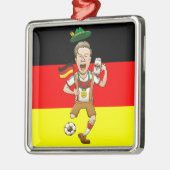 Duitsland is viertijds voetbalkampioen metalen ornament (Links)