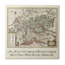  Duitsland Kaart Baltisch Zee Tegeltje