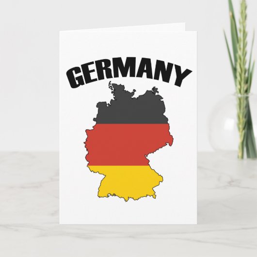 Duitsland - Kaart - Duitse vlag - Duits reizen (Voorkant)
