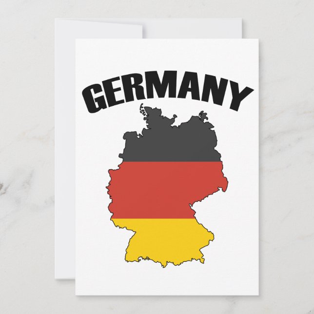 Duitsland - Kaart - Duitse vlag - Duits reizen (Voorkant)