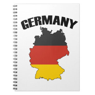 Duitsland - Kaart - Duitse vlag - Duits reizen Notitieboek