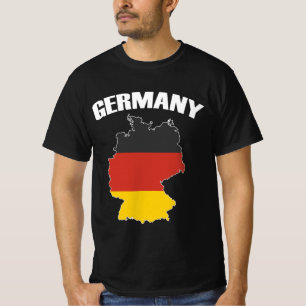 Duitsland - Kaart - Duitse vlag - Duits reizen T-shirt