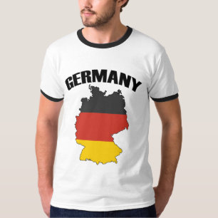 Duitsland - Kaart - Duitse vlag - Duits reizen T-shirt