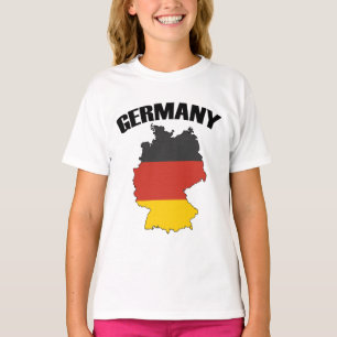 Duitsland - Kaart - Duitse vlag - Duits reizen T-shirt
