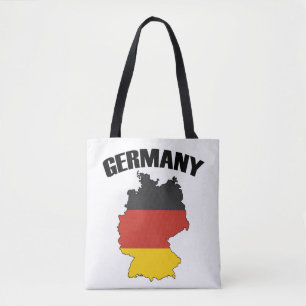 Duitsland - Kaart - Duitse vlag - Duits reizen Tote Bag
