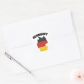 Duitsland - Kaart - Duitse vlag - Duits reizen Vierkante Sticker (Envelop)