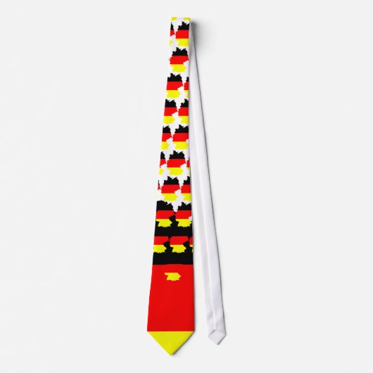 Duitsland kaart en vlag — Stropdas (Voorkant)