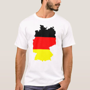 Duitsland kaart en vlag t-shirt