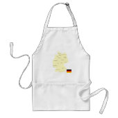 Duitsland Kaart met Staten en Hoofdsteden Standaard Schort (Voorkant)