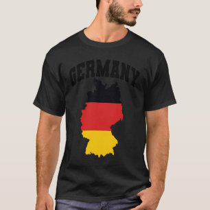 Duitsland - Kaart met vlag T-shirt