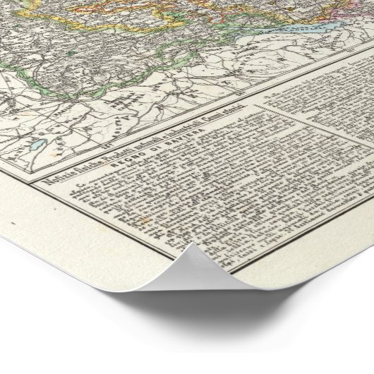 Duitsland - kaart poster (Hoek)