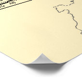 Duitsland-kaart Poster (Hoek)