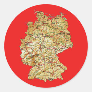 Duitsland kaart sticker