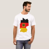 Duitsland-kaart T-shirt (Voorkant volledig)