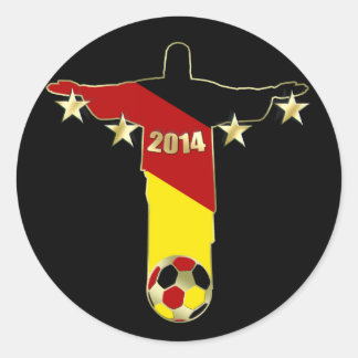 Duitsland Kampioenen Deutschland Christus Erlöser Ronde Sticker