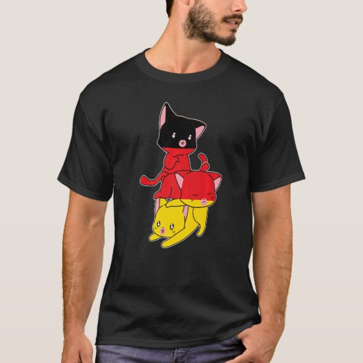 Duitsland Katten Duitsland Duits T-shirt (Voorkant)