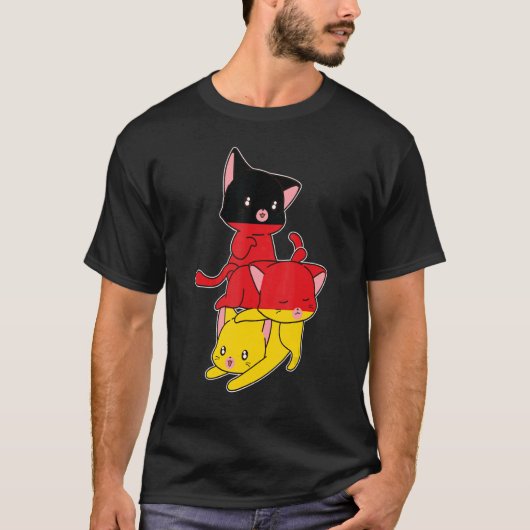 Duitsland Katten Duitsland Duits T-shirt (Voorkant)