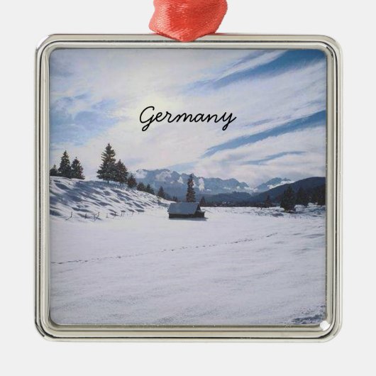 Duitsland kerstversiering metalen ornament (Voorkant)