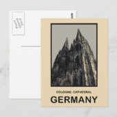 Duitsland Keulen kathedraal Briefkaart (Voorkant / Achterkant)