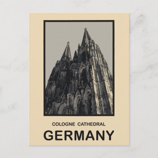 Duitsland Keulen kathedraal Briefkaart (Voorkant)