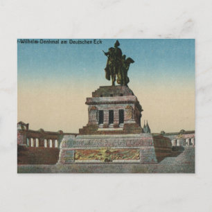 Duitsland, Koblenz, Deutsch Eck, Monument Briefkaart