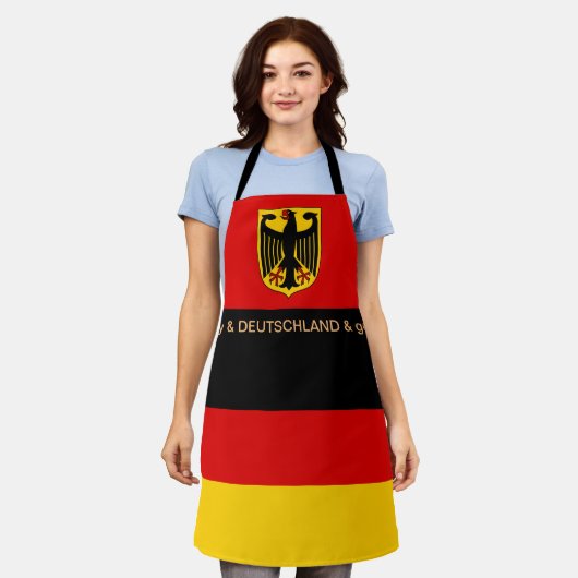 Duitsland Koken, Duitse vlag Chefs keuken Schort (Gedragen)